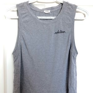 🛍GARAGE GREY FLOWY TANK